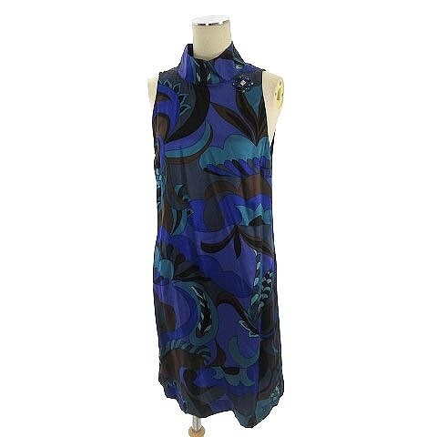 Max Ko Co Silk One-Piece Sleeveless Knee Length Mi