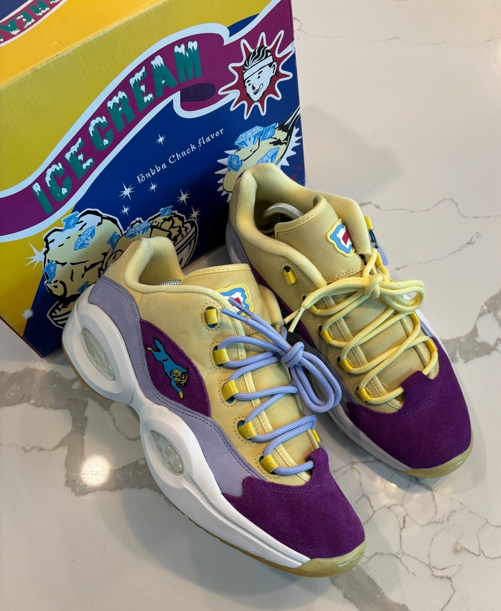 【超希少】Reebok × BBC×Ice Creamスニーカー Reebok BBC Ice Cream x Question Low Yellow Lakers Inspired G55351