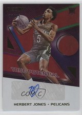 2021-22 Panini Recon True Potential Signatures Red /99 Herbert Jones Auto 03x6