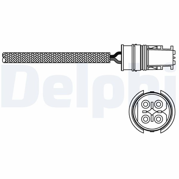 Lambdasonde Sensor Abgassteuerung Delphi ES20313-12B1 FüR Chrysler Mercedes W211-image