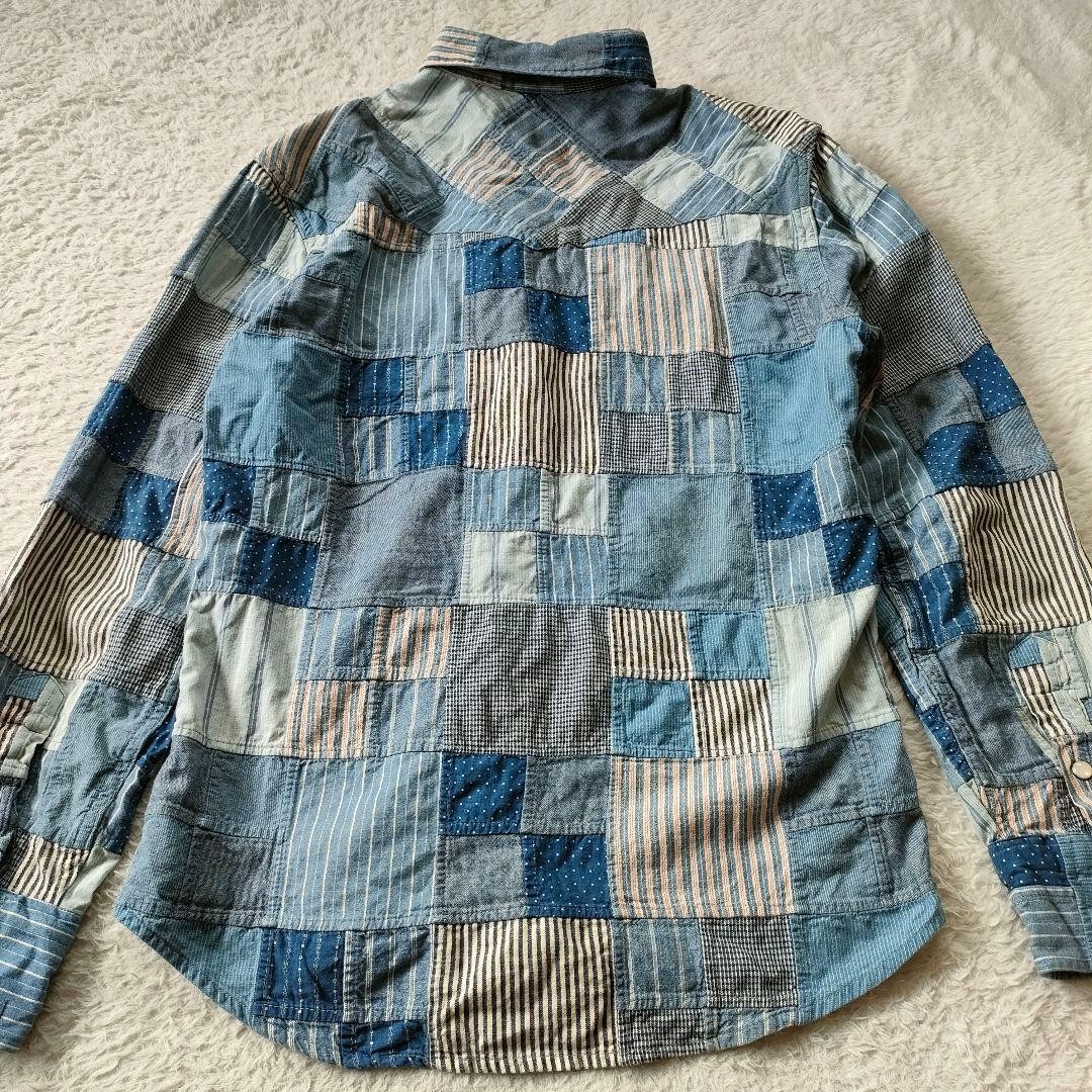 [Super Rare] RRL Patchwork Denim Jacket Double R … - image 2