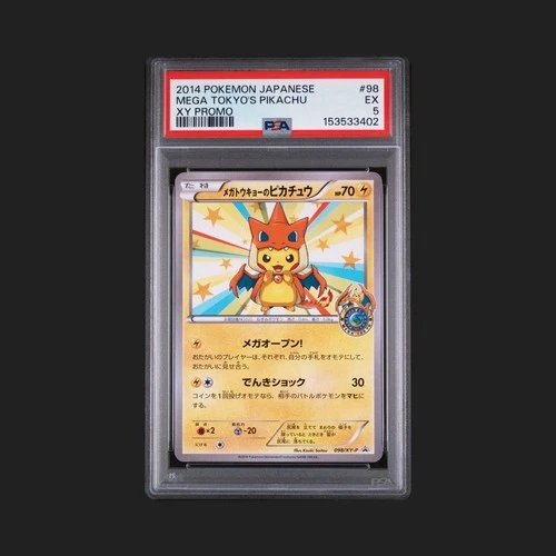 2014 Pokemon Japanese Mega Tokyo XY Promo Poncho Pikachu Charizard #98 PSA 5