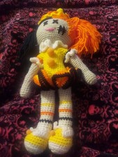 Crochet Halloween Doll Clown Handmade