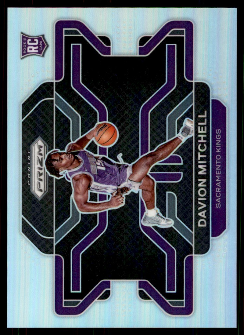 2021-22 Panini Prizm Silver Variation Davion Mitchell RC Sacramento Kings #312