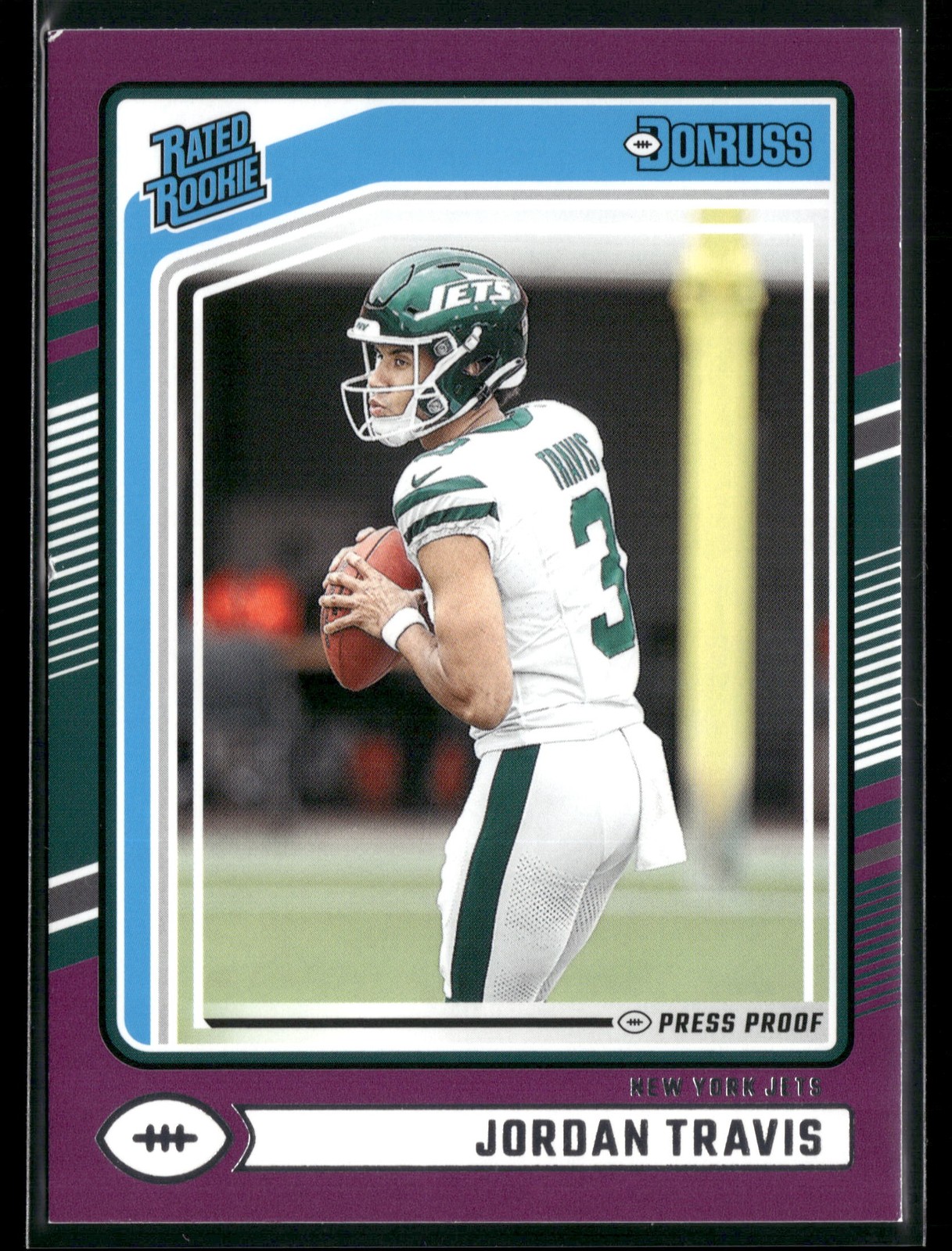 2024 Donruss #349 Jordan Travis Press Proof Purple