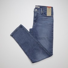 Levi's 314 Women's Shaping Straight Stretch Denim Jeans Blue Size 30X32