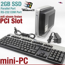 HP MINI-COMPUTER PC WINDOWS 98 VECCHI GIOCHI DOS SSD RS-232 PARALLELO PCI SLOT LIBERO