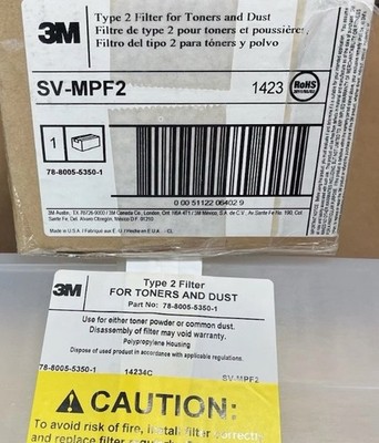 NEW Type 2 Vacuum Filter - Fits 3M SV-MPF2