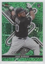 2022 Topps Finest Green Speckle Refractor 13/125 Jake Burger #7 05nb