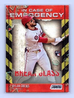 Dylan Crews Washington Nationals 2025 Stadium Club #ICE-12 In Case