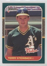 1987 Donruss The Rookies Box Set Terry Steinbach #26 1c7