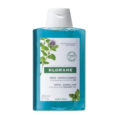 3282770144864 Klorane Detox Shampoo szampon z organiczną mięta wodną 200ml (P1) 