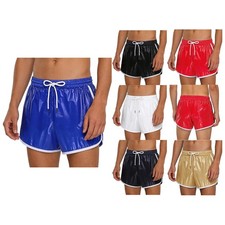 Men's Swim Trunks Shorts Elastic Waistband with Drawstring Swimwear Workout Wear