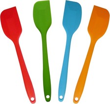 4 Pcs Silicone Spatulas, Rubber Spatula Heat Resistant Sel One