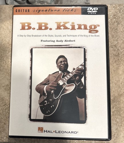 B.B. King Guitar Signature Licks Andy Aledort - DVD Hal Leonard Good Blues