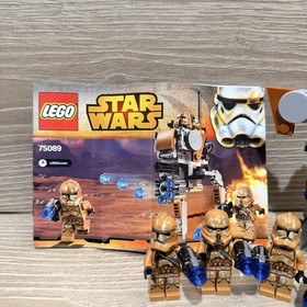 LEGO Star Wars: Geonosis Troopers Set (75089) 100% Complete Manual/Figs - No Box