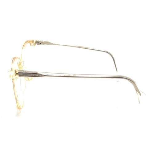 Luxottica NEW Vintage Cristal Red Clear Red Round Eyeglasses Frames 52 130 Italy - Picture 7 of 12