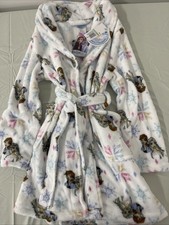 New Disney Frozen Robe Girls Size 8 Elsa Anna Sleepwear