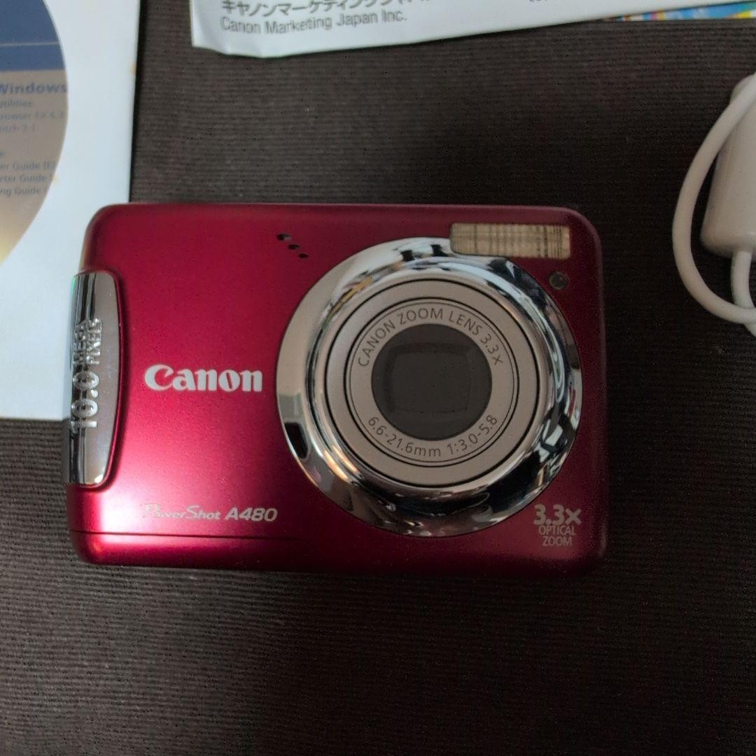 Canon PowerShot A480 Red Compact Digital Camera 3.3x Zoom Tested