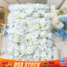 12* Artificial Flower Wall Panel Wedding Backdrop Event Party Flower Wall Panel