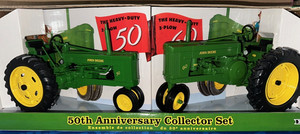 ERTL John Deere 1/16 Model 50 and Model 60 Tractor Set 50th #15344A #170B