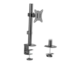  Single Monitor Desk Mount – Computer Screen Stand with Full Motion Black