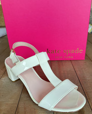 Kate Spade Patricia Ivory Patent Old Money Wedding Party Summer 60's Sandal 9