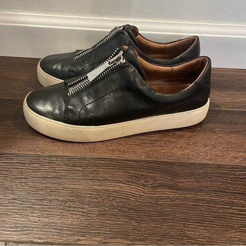Sneakers basse Frye Lena in pelle con zip 8M - Foto 4 di 14