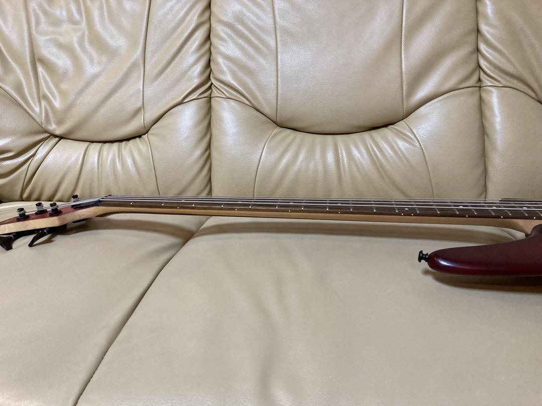 IBANEZ SR Series SR4FMBLT Red Electric Bass Guitar Used From