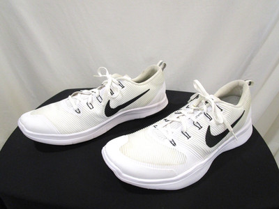 EUC! Nike Free Train Versatility White, Black Sneakers Men Sz 18