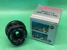 Vintage Gemini MC Auto Lens 28mm f2.8 Lens Pentax K PK - UNTESTED