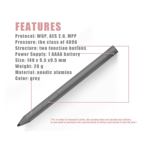 For Leno-vo Business Pen Stylus Standard Capacitive Pen Touch Screen Stylus Pen - Afbeelding 4 van 7
