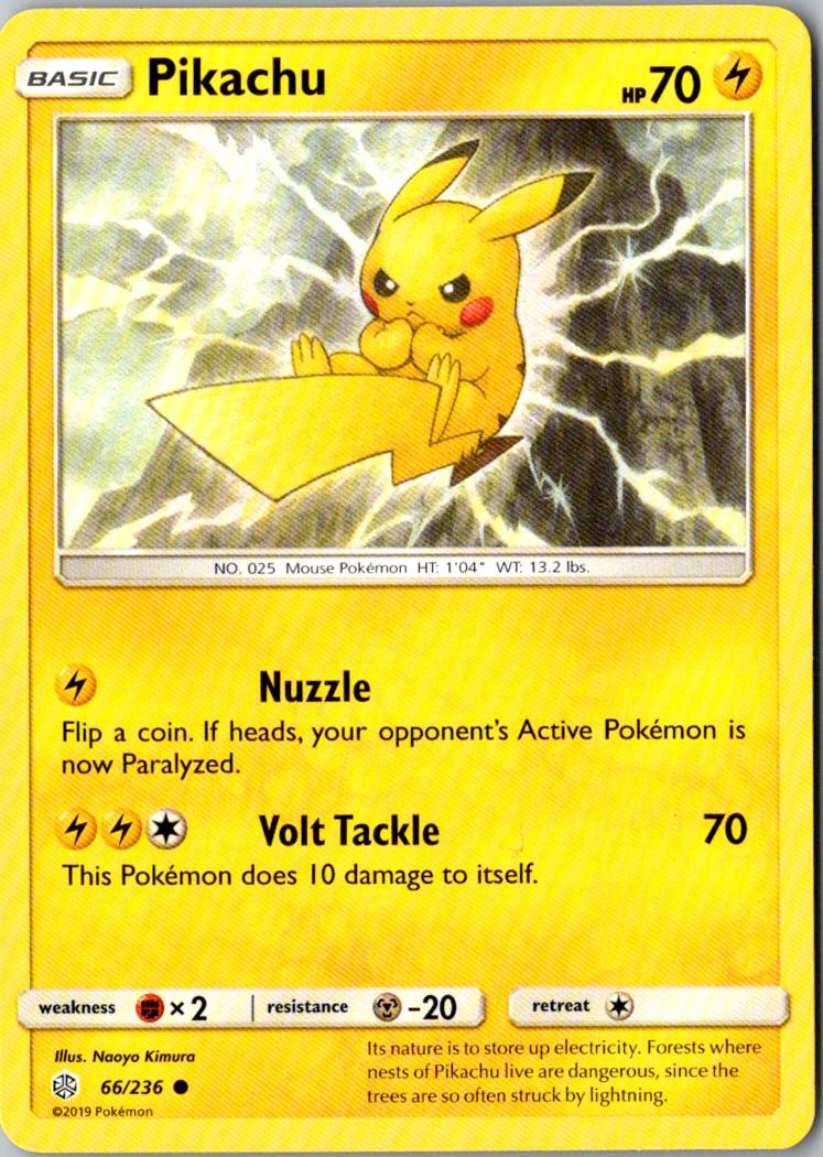 Pikachu Pokemon Cosmic Eclipse 66/236 LP