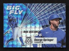 George Springer 2021 Panini Mosaic #BF6 MLB Big Fly Reactive Blue /99 SN