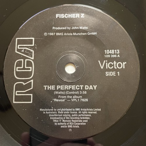 Fisher Z The Perfect Day / Marguerite Vinyl Record 7” 45 RPM 104813 RCA 1987 - Picture 13 of 24