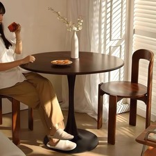 31.5 Inch Round Dining Table Coffee Table Kitchen Table for Home Dining Room