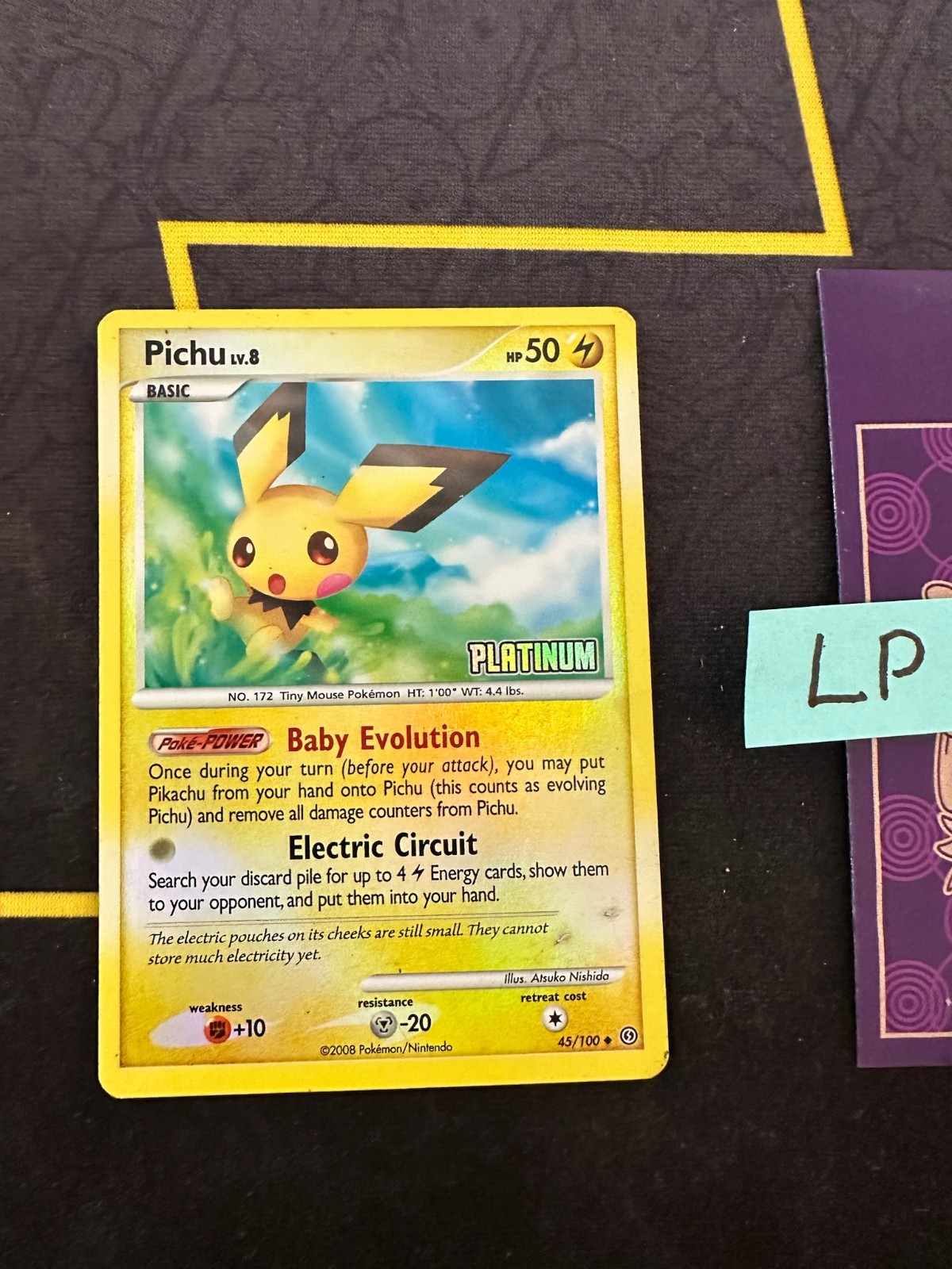 Pichu 45/100 Stormfront Reverse Holo Burger King Promo Stamped 292 💎LP💎