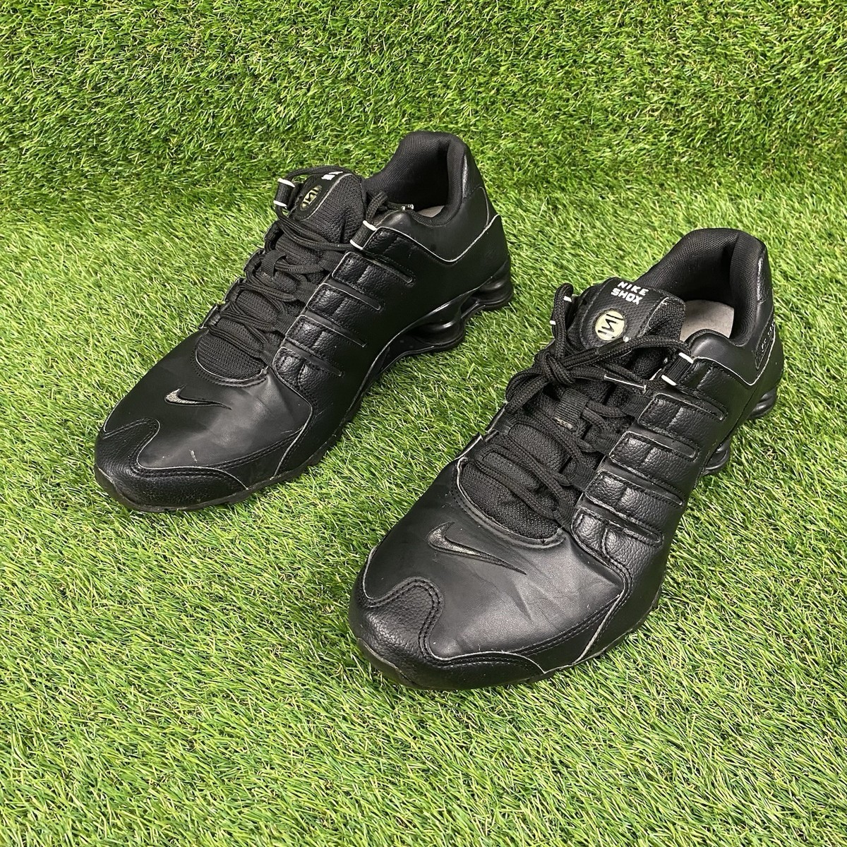 Nike Shox NZ Shoes Mens Size 13 Black White Leather 501524-091