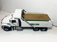 First  Gear  1/34 Mack Granite Walsh Dump Truck With Material Load. READ