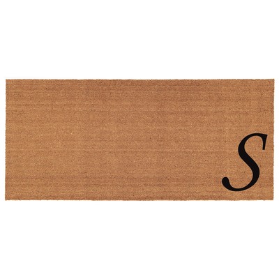 Home & More 153622448S Urban Chic Monogram Doormat (Letter S), Black/Natural,...