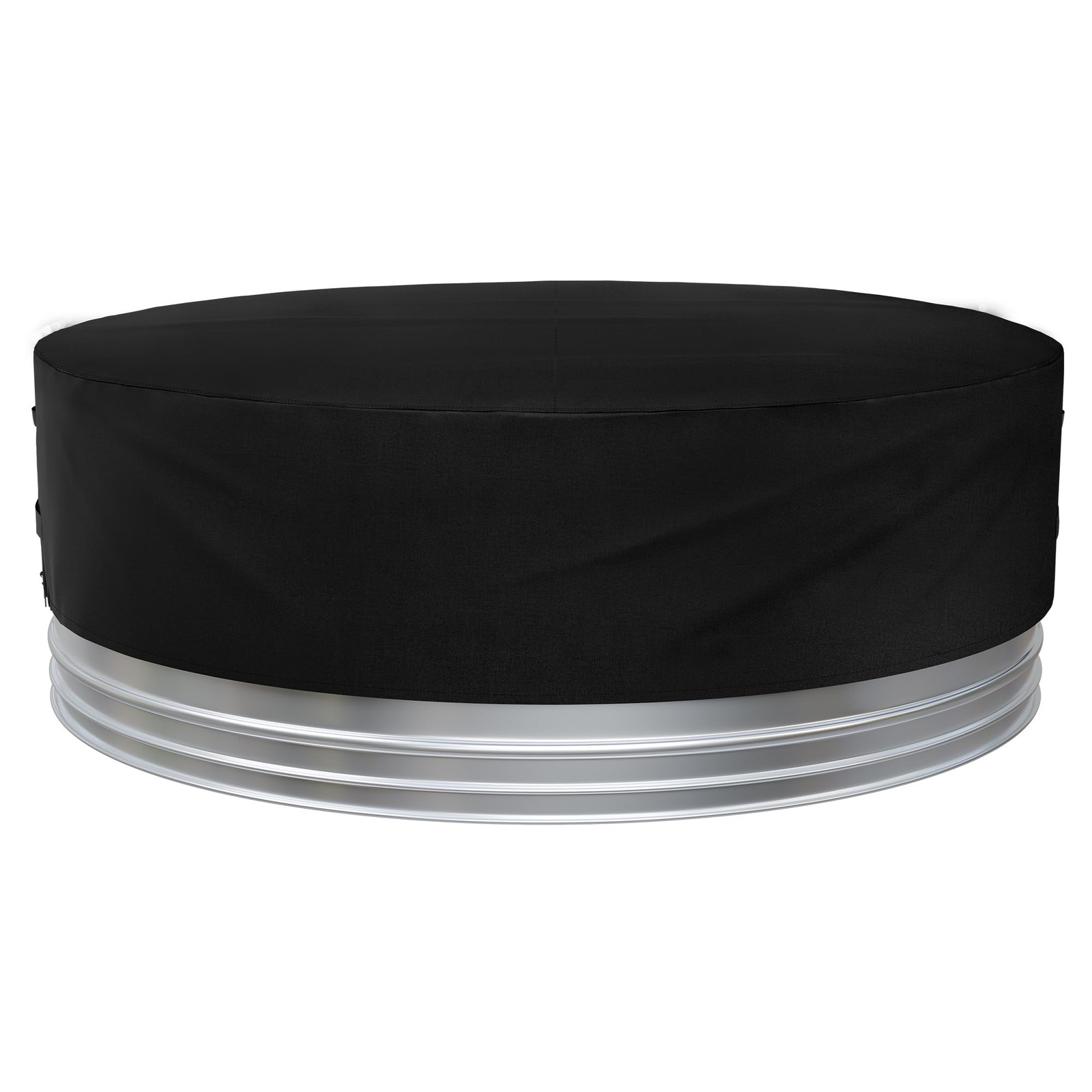 Cubierta de piscina para tanque de 8 pies impermeable al aire libre, bañera de hidromasaje redonda de 95-97", 600D de altura...