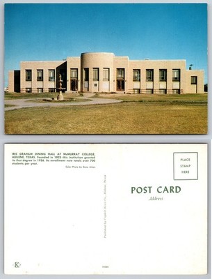 Iris Graham Dining Hall Abilene Texas Postcard