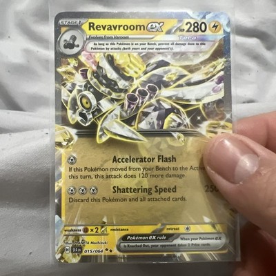 Pokemon Revavroom Ex 015 Near Mint Double Rare Shrouded Fable 