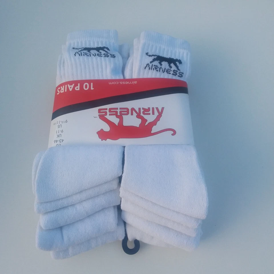 lot de 10 paires de chaussettes sport airness 43/46 neuves emballees - Photo 1/3