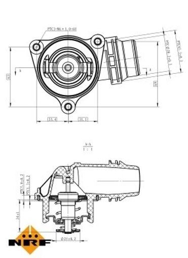 Coolant Thermostat fits BMW 318 E46 2.0 00 to 01 N42B20A NRF 11517500597 Quality - Image 21