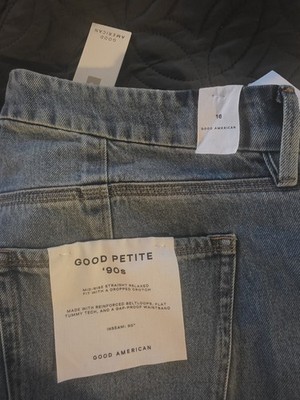 Good American Good Petite 90s Jeans NwT