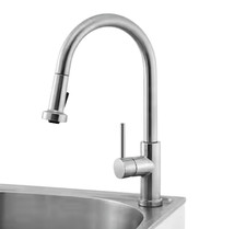 Glacier Bay Brushed Nickle Utility Faucet HD67780-1208D2