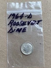 1964-D- Roosevelt Dime .10 - Good Circulated Condition / Silver