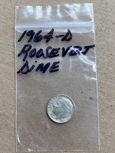 1964-D- Roosevelt Dime .10 - Good Circulated Condition / Silver