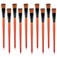 KüNstlerpinsel Set Nylon Aquarell ÖL Acryl Malerei Detail Flachkopf 10 StüCk